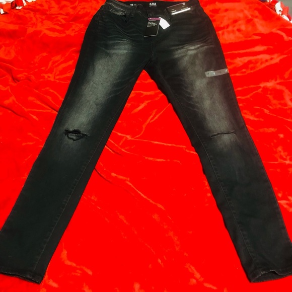 a.n.a Denim - A.N.A. High Rise Jegging Black Size 10 Distressed Extreme Stretch Skinniest Leg